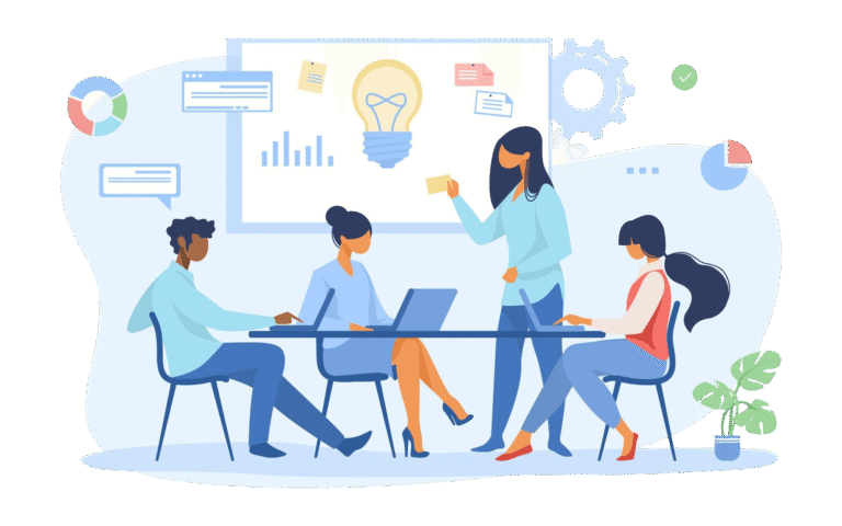 business team discussing ideas startup